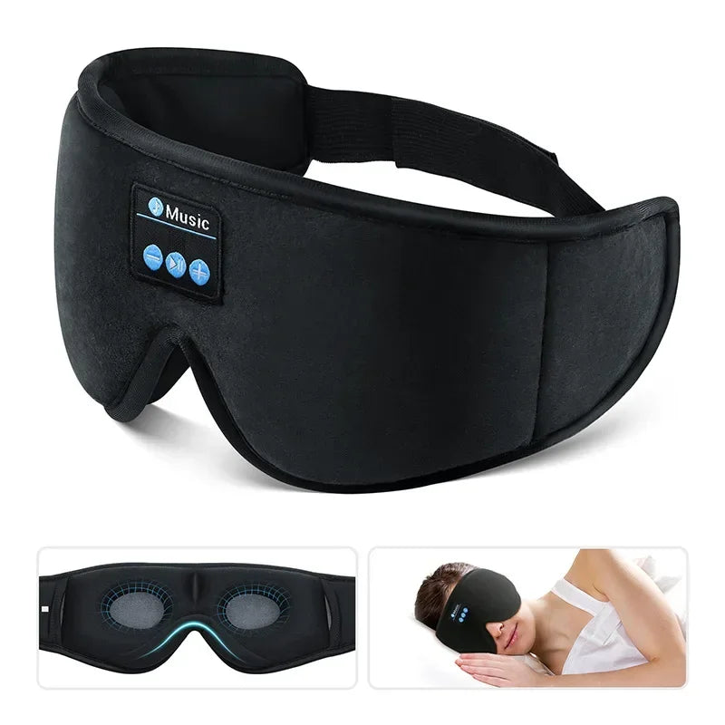 3D Eye Mask Music Play Sleeping Headphones