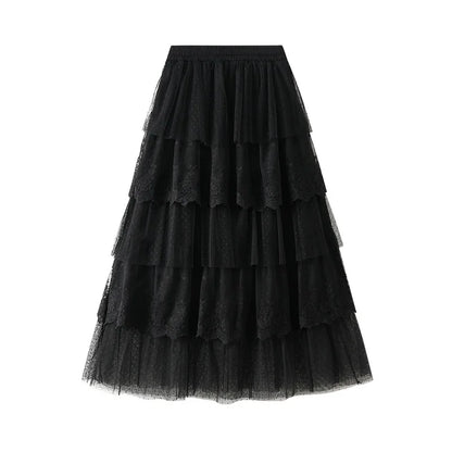 Women's High Waisted Skirt - Slimming Sand Fold Skirt | Oveni