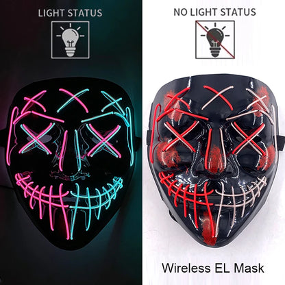 Neon LED Purge Mask Glow