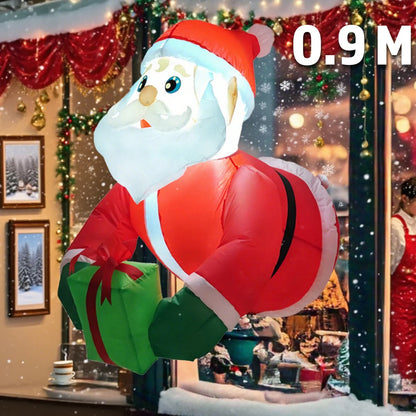 2025 Christmas Glowing Inflatables Santa Claus Riding