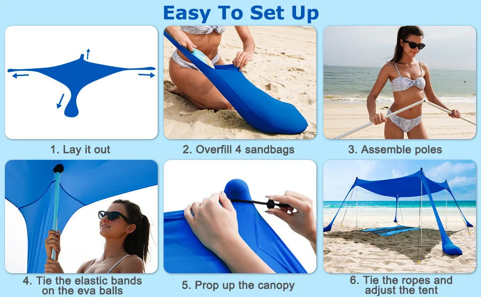 Outdoor Lawn and Beach Leica Canopy Tent Portable