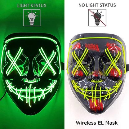 Neon LED Purge Mask Glow