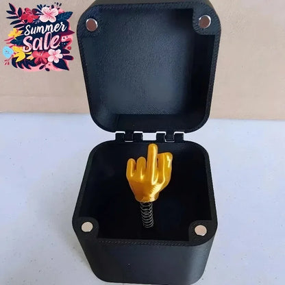 Middle Finger in Box -Gag Gift