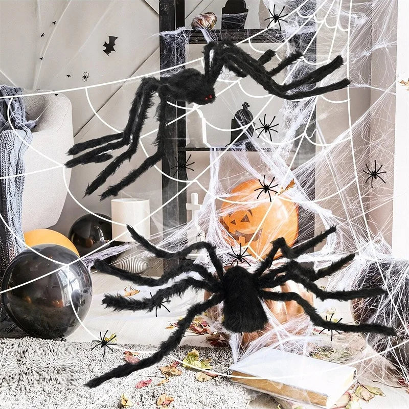 Giant Black Spider Decoration