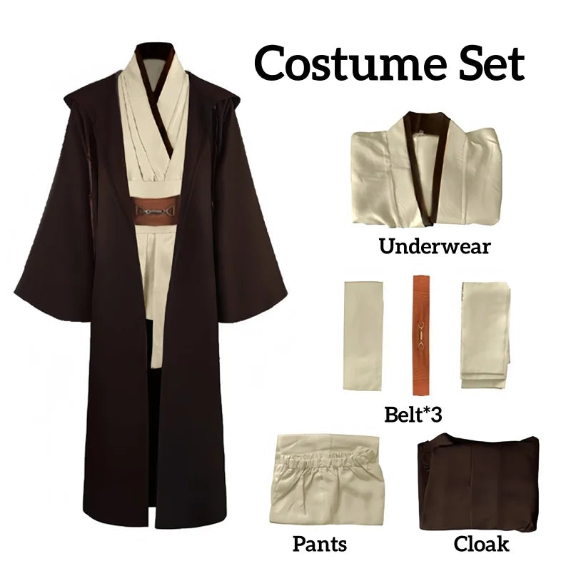 Obi Wan Kenobi Men's Costume Robe Adult Male Jedi Knight