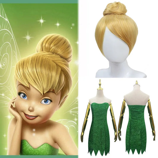 Tinkerbell Dress Costume - Mini Dresses with Wig | Oveni