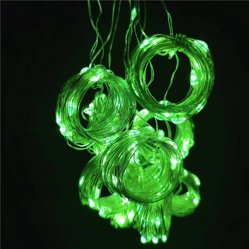 3M/6M LED Garland Curtain Lights 8 Modes USB