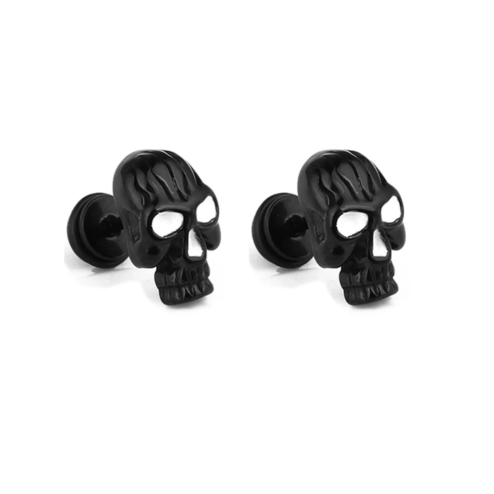 Stud Earrings Halloween Pumpkin Head Earrings