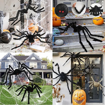 Giant Black Spider Decoration