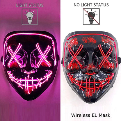Neon LED Purge Mask Glow