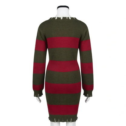 Women's Freddy Krueger Sweater - Halloween Cosplay | Oveni