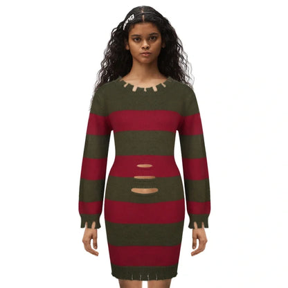 Women's Freddy Krueger Sweater - Halloween Cosplay | Oveni