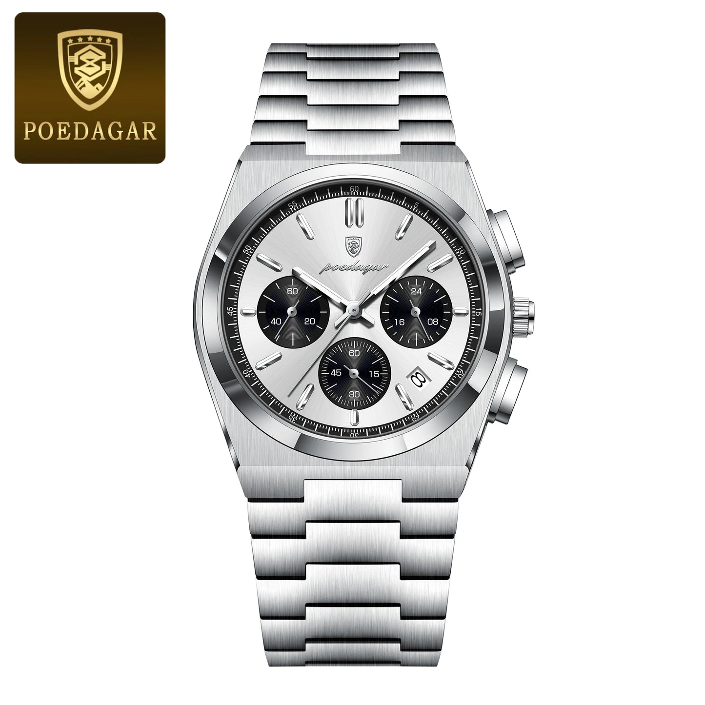 POEDAGAR Luxury Man Quartz Watch Waterproof
