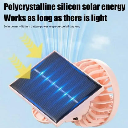 Solar Portable  Hat Clip