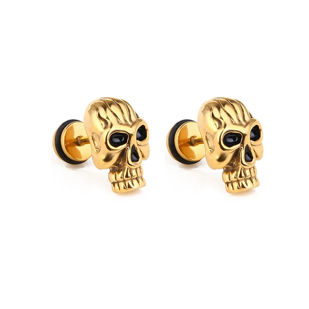 Stud Earrings Halloween Pumpkin Head Earrings