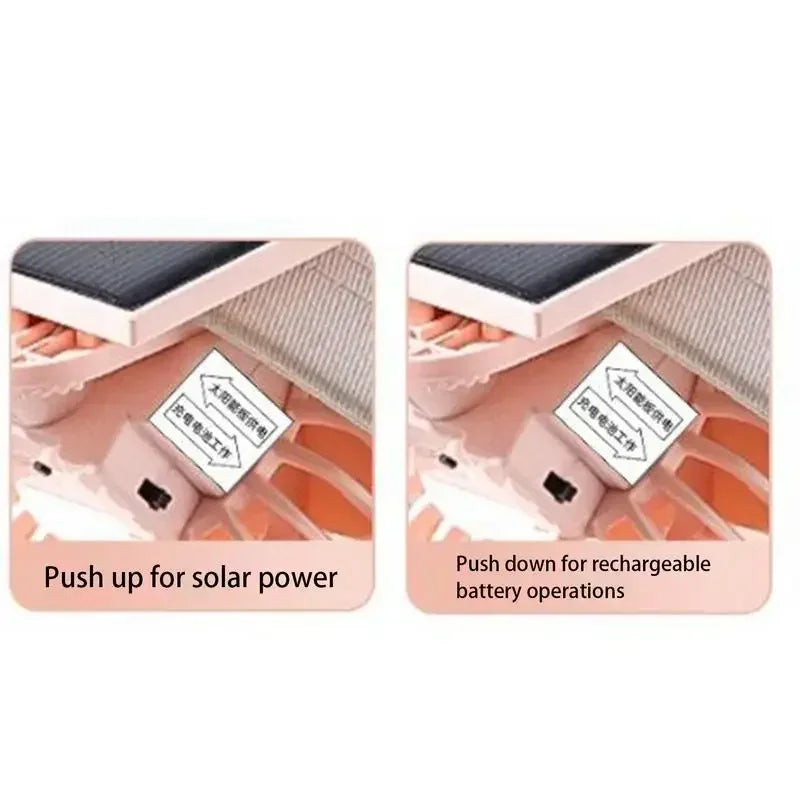 Solar Portable  Hat Clip