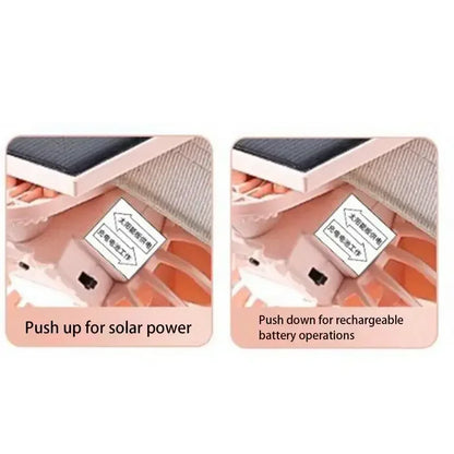 Solar Portable  Hat Clip