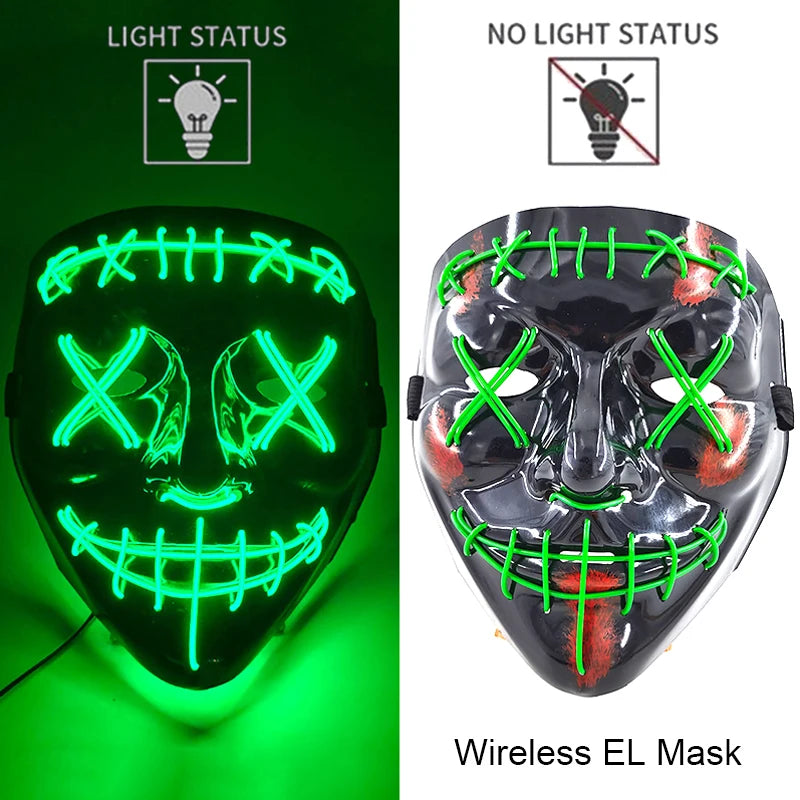 Neon LED Purge Mask Glow