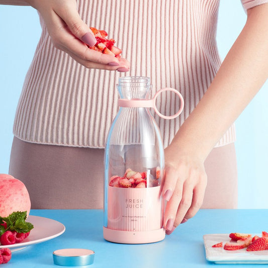 Rechargeable Mixers Fresh Fruit Juicers Blue/Pink Usb