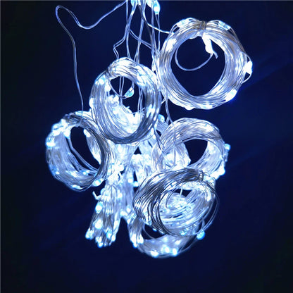 3M/6M LED Garland Curtain Lights 8 Modes USB