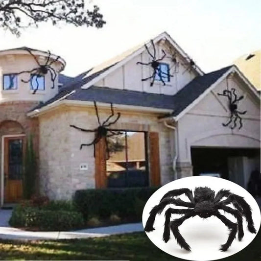 Giant Black Spider Decoration