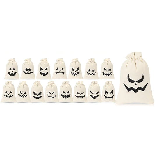 Evil Smiley Face Trick or Treat Candy Bags
